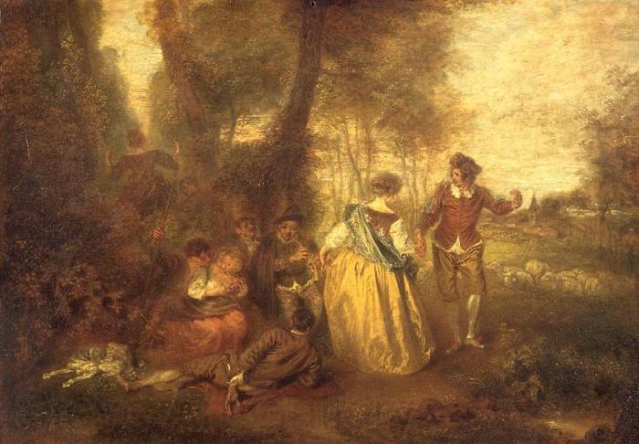 Jean-Antoine Watteau Le Plaisir pastoral
